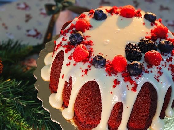 Bolo Vulcão Red Velvet